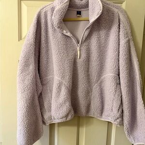 Old Navy Teddy Jacket in Light Purple
